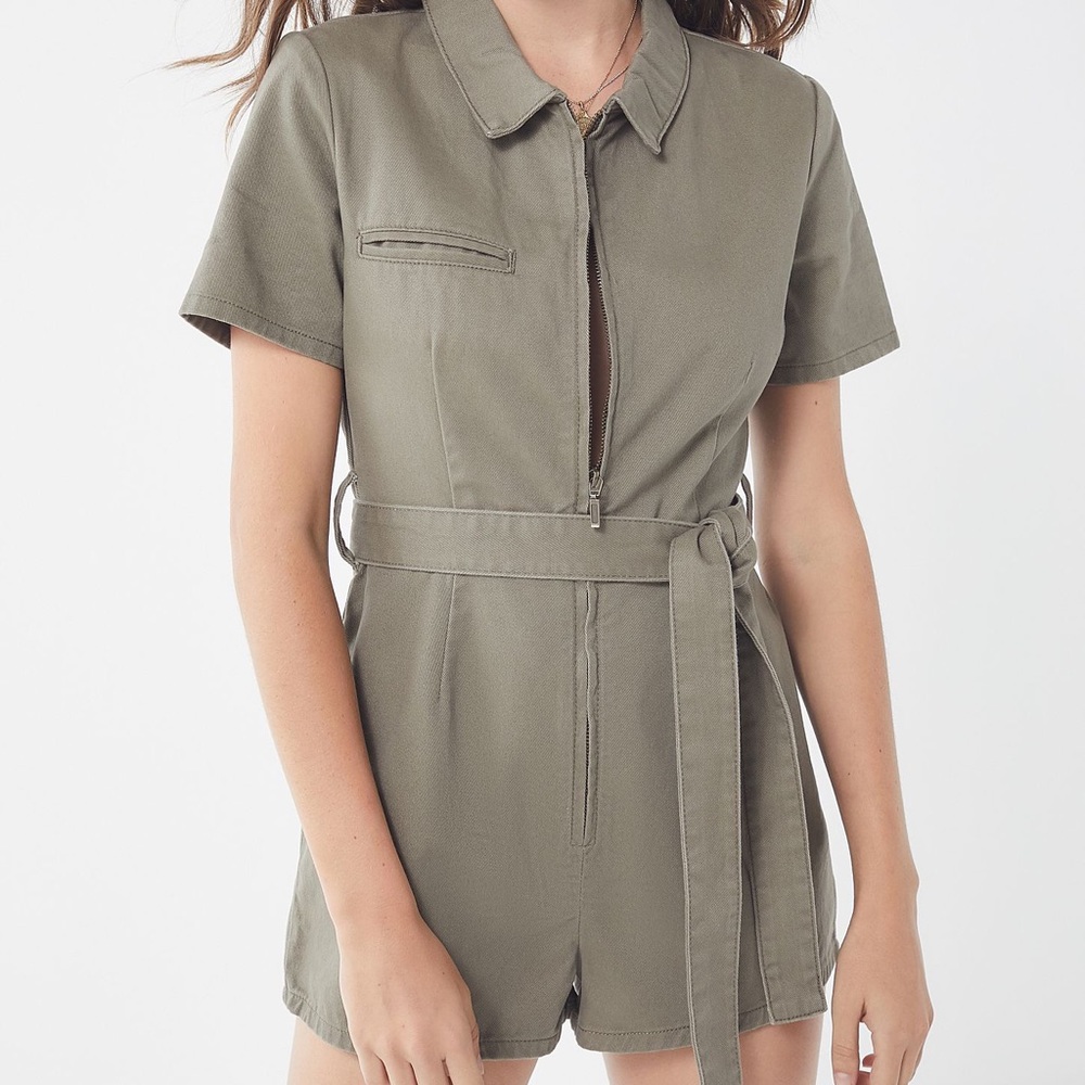 Urban Outfitters Hello Sunshine Green Romper